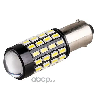 Лампа диод T8,5 (T4W) 12-24V 54SMD диод BA9s 1-конт Белая Габариты