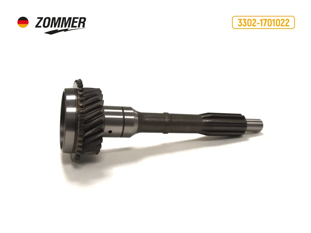 Zommer Z33021701022 Вал первичный КПП 3302 (5-ступ) (Z:25, голый) ZOMMER