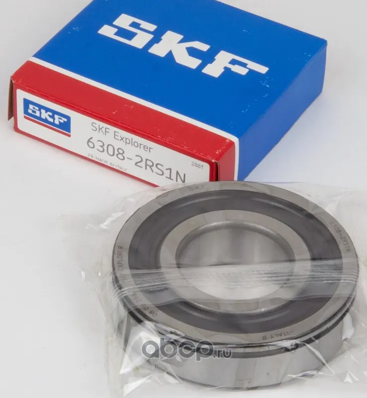 Подшипник 6308 вала первичного ГАЗель Next — Skf, арт. .6308-2RS1N