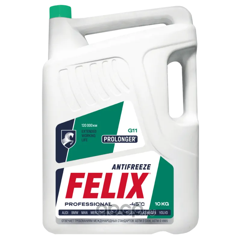 Антифриз FELIX Prolonger-40 G11 (Тосол-Синтез) 10кг зеленый
