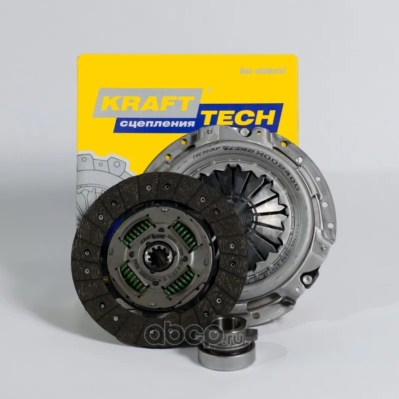 Комплект сцепления дв. 402, 405, 406 (усилен) — KRAFTTECH, арт. W00240E