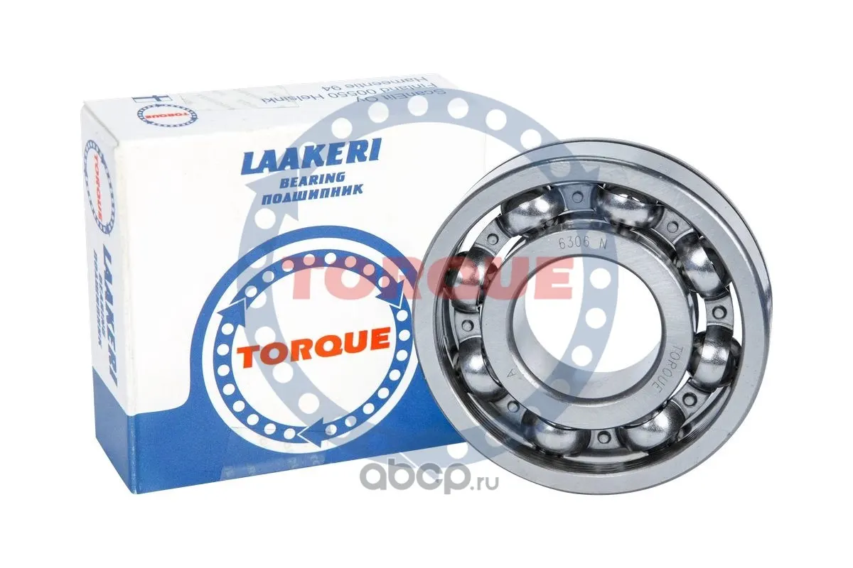 Подшипник 50306 вторичного вала КПП Г-2410, ВАЗ -2101 "TORQUE"