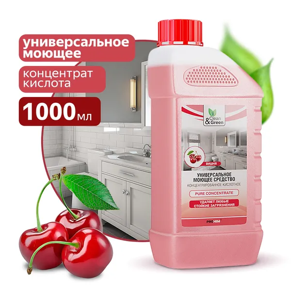Универсальное моющее средство (концентрированное, кислотное) 1 л Clean&Green CG8058