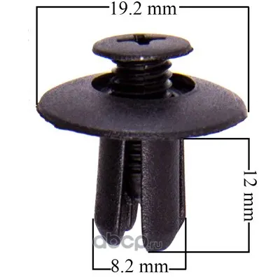 Клипса MAZDA 323/323F/BT-50/CX-5/CX-7/CX-9/DEMIO/MAZDA 2/MAZDA MPV (цена за 1шт, кратно 25шт) (KJ-10