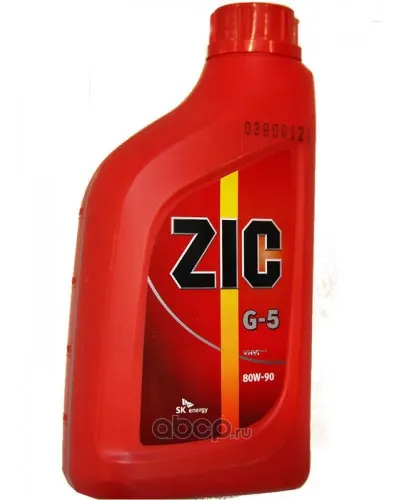 Масло трансмиссионное ZIC 80W90 G-5 GL-5 1л