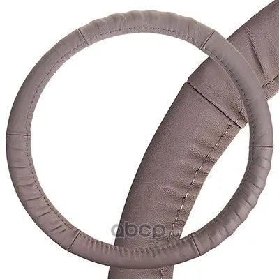 Оплетка M нат.кожа, Серая, Real-3