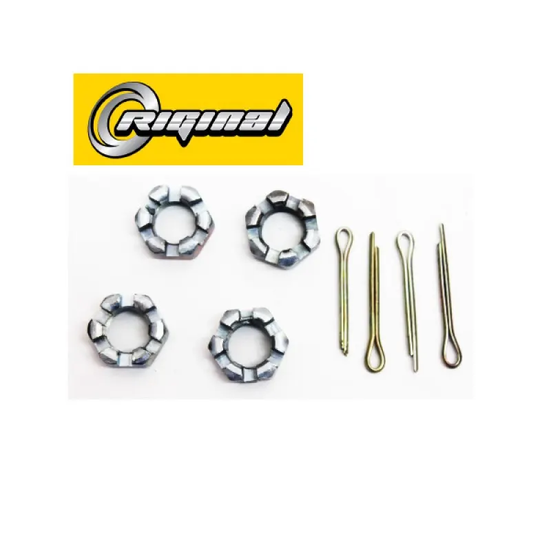 Riginal RG250979 Гайка М16х1,5 рулевого шарнира Г-3302-3221,2217,3307 (гайка корончатая 4 шт+ шплинт 4 шт) Riginal