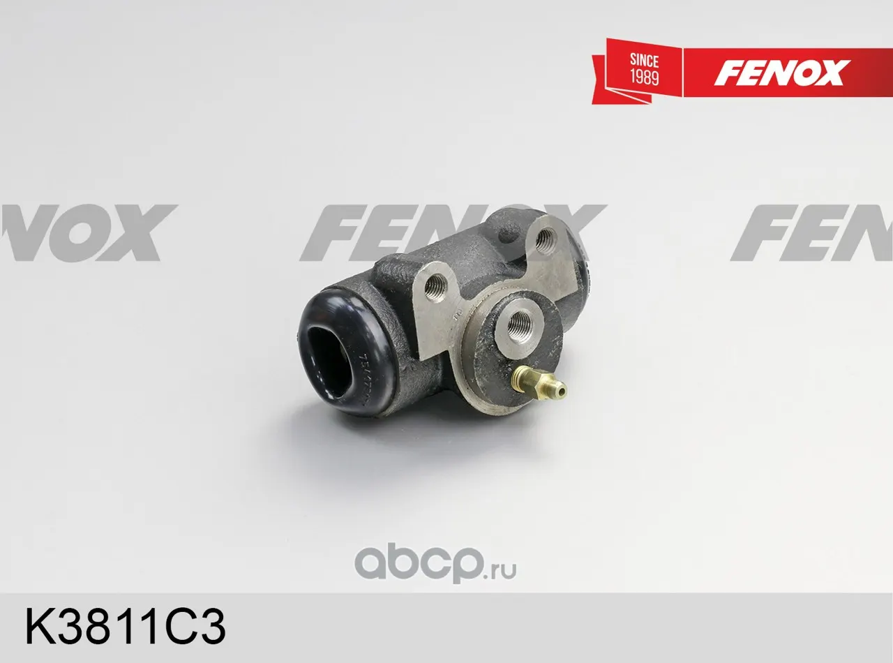 Цилиндр тормозной задний ГАЗ 3307, 3309, 53, ПАЗ (без АБС) — FENOX, арт. K3811C3
