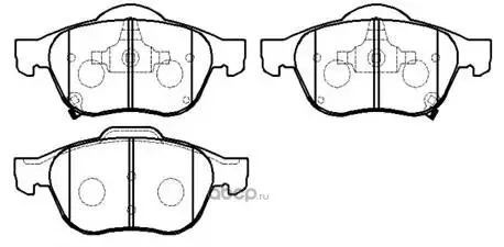 Колодки тормозные дисковые передн TOYOTA: AVENSIS 97- (Возможно нарушение упаковки) (1)