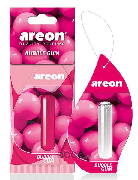 Ароматизатор воздуха подвесной гелевый AREON REFRESHMENT LIQUID 5 ML " BUBBLE GUM"