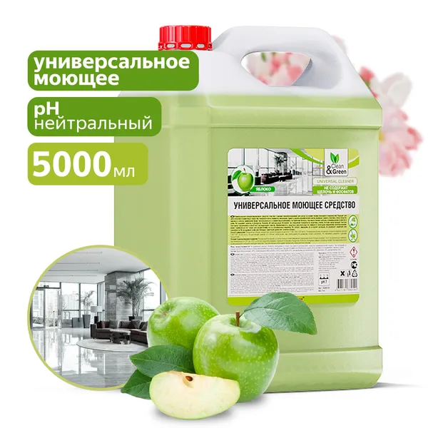 Универсальное моющее средство (концентрированное, нейтральное) 5 кг Clean&Green CG8019