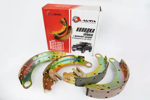 Колодка тормозная УАЗ Патриот задняя (к-т. 4 шт.); Альфа-М