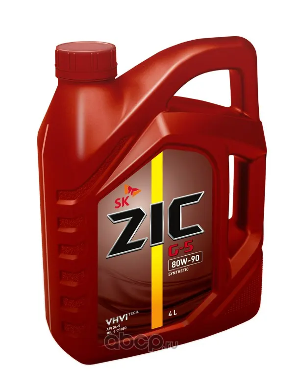 Масло трансмиссионное ZIC 80W90 G-5 GL-5 4л