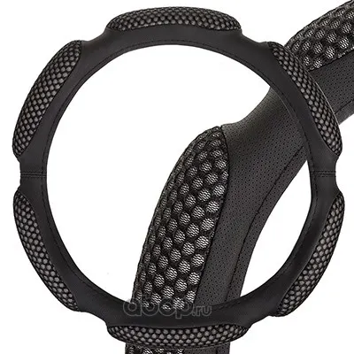 Оплетка M экокожа, 6 подушечек, черная, Sponge snood