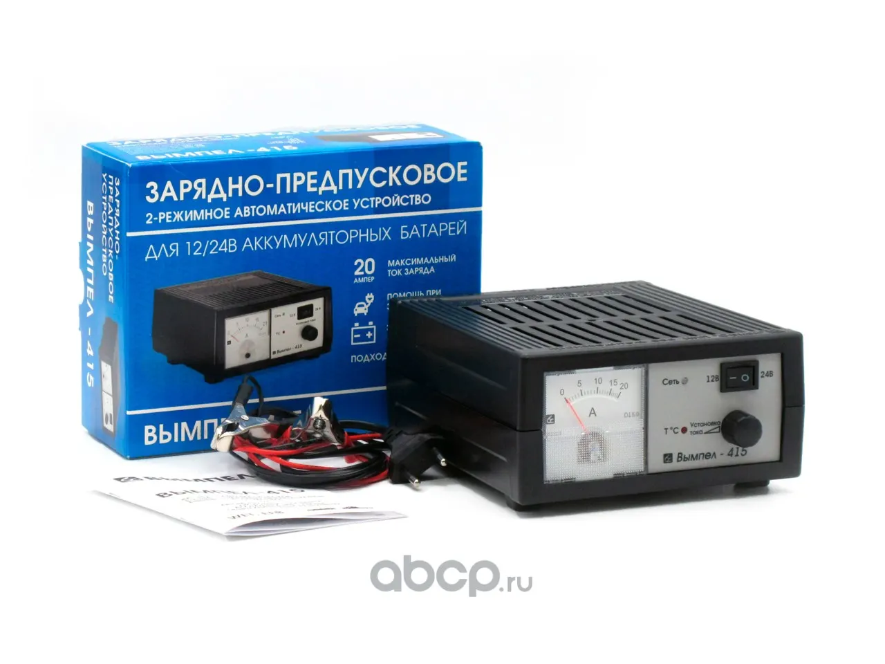 Зарядное устройство Орион/Вымпел 415 0-20А, 12/24В, автомат, стрелочный амперм (С-Пт)