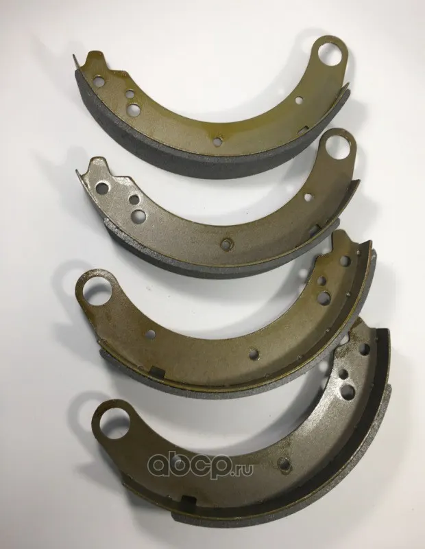 Колодка тормоза заднего Г-3110 (к-т 4 шт) 2 коротких 2 длинных (Под заказ) (Аналог 3110-3502090/ 3110-3502091)
